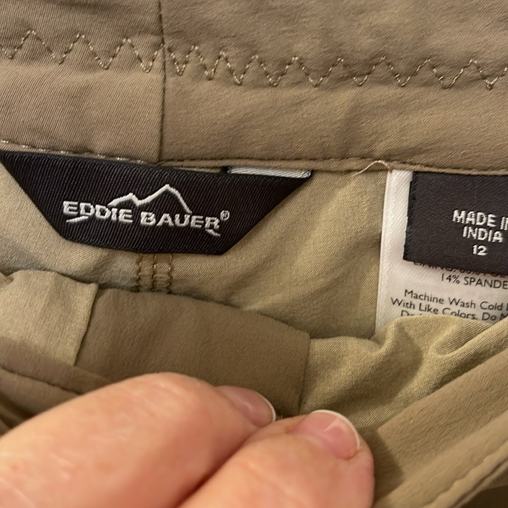 EDDIE BAUER hiking Skort/ pockets with zipper back, front pockets/ lining - Picture 3 of 9